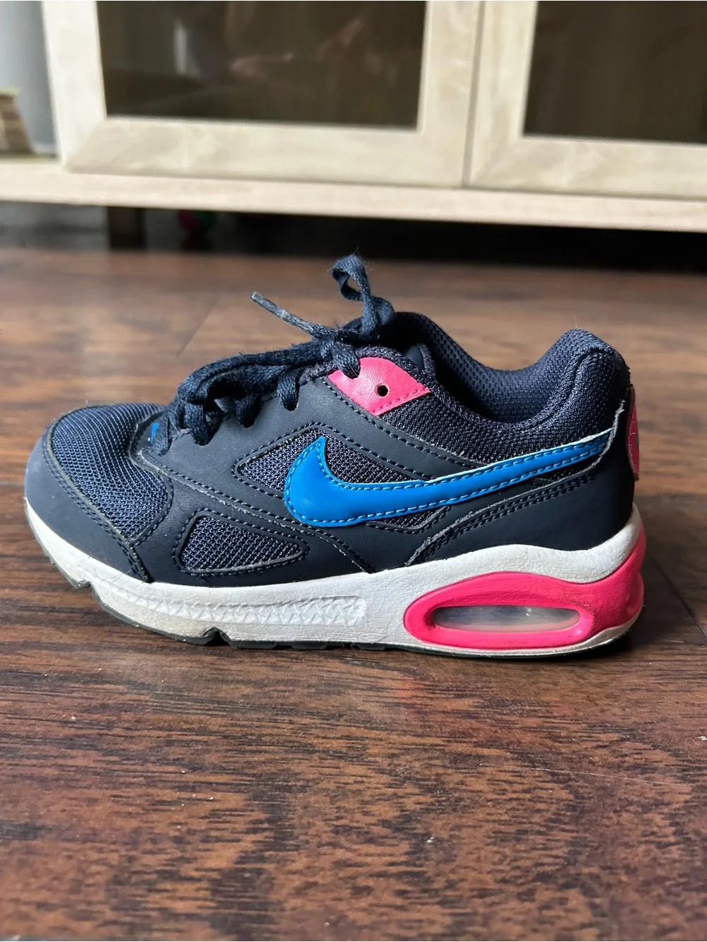 Nike Kids Navy and Pink Air Max Sneakers